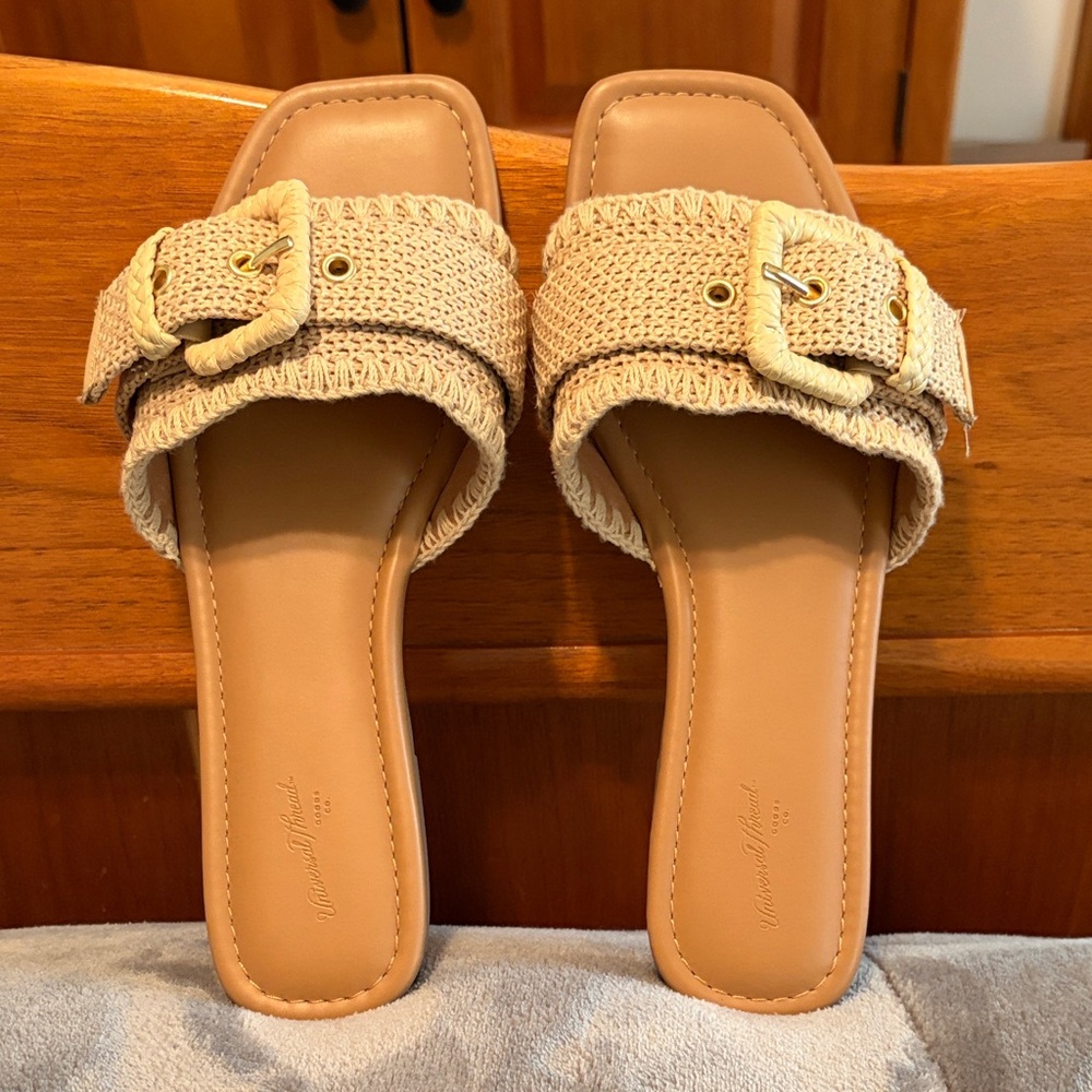 Universal Thread Raffia Sandals - image 5